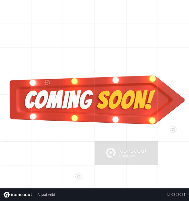 Coming Soon  3D Icon