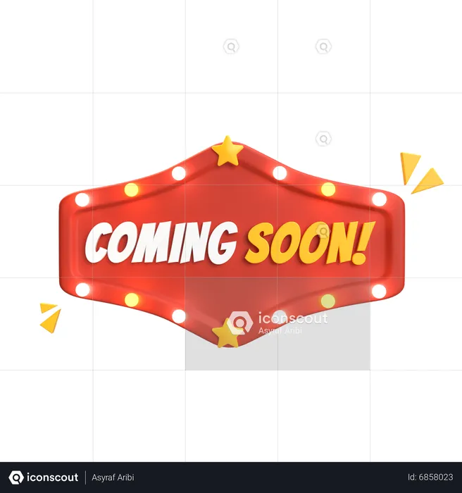Coming Soon  3D Icon