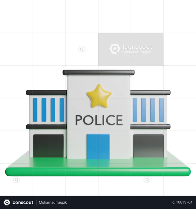 Estación de policía  3D Icon