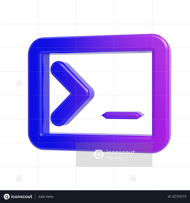 Command prompt  3D Icon