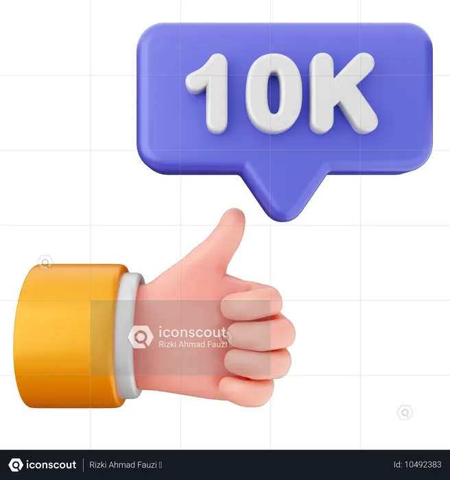 Comme 10 K  3D Icon