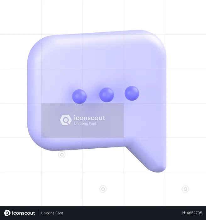 Comment Alt Dots  3D Icon