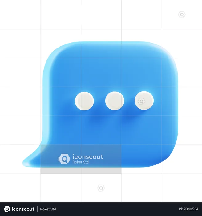 Comment Alt Dots  3D Icon