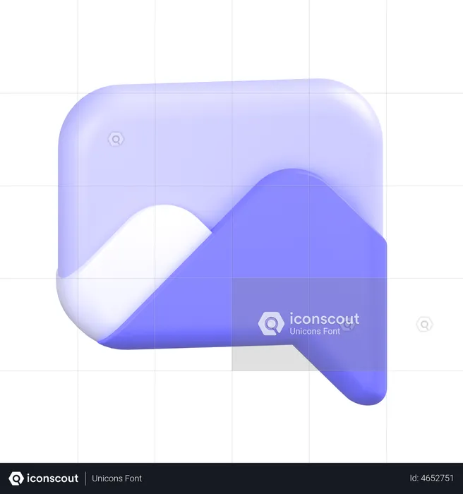 Comment Alt Image  3D Icon