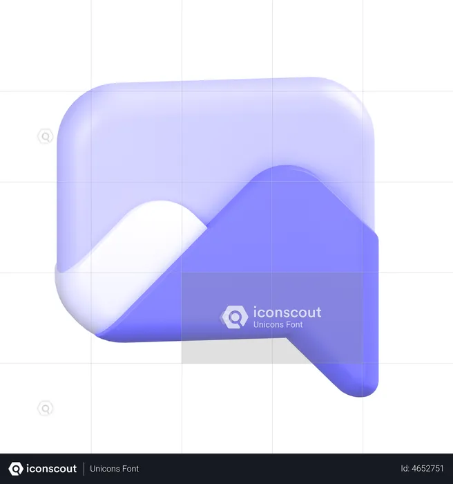 Comment Alt Image  3D Icon