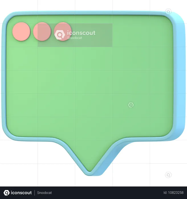 Comment Bubble  3D Icon