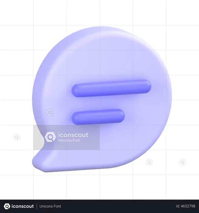 Comment Lines  3D Icon