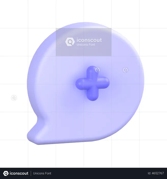 Comment Medical  3D Icon