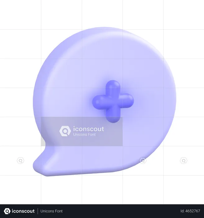 Comment Medical  3D Icon