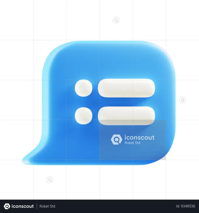 Comment Notes  3D Icon