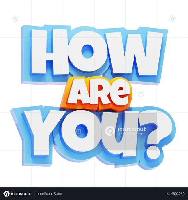 Comment vas-tu ?  3D Icon