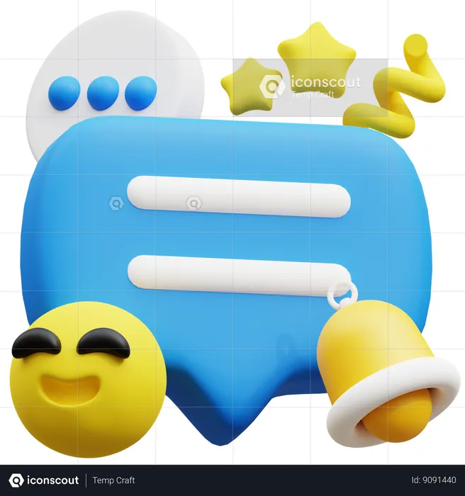 Commentaire  3D Icon