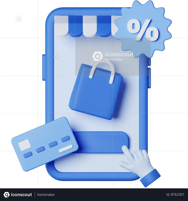 Commerce électronique  3D Icon