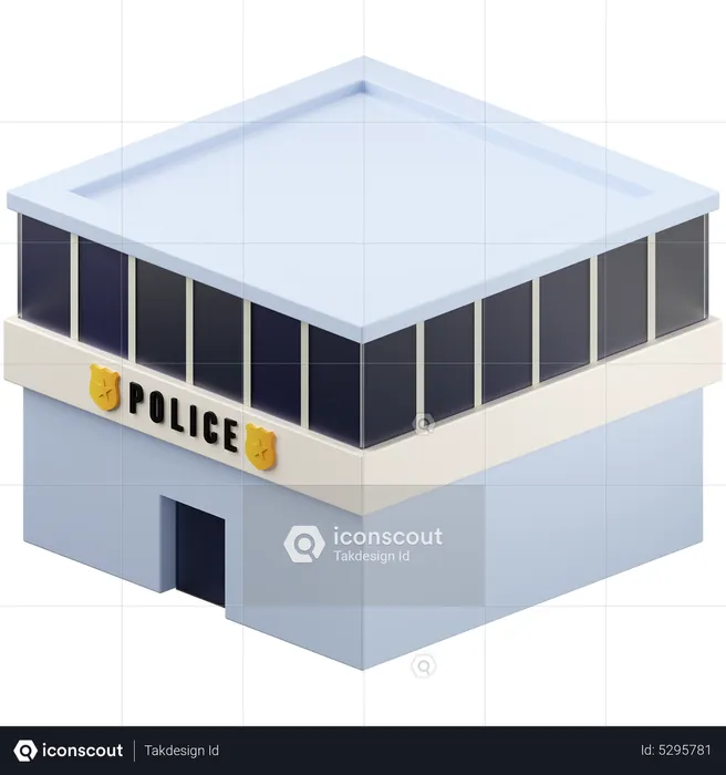 Poste de police  3D Icon