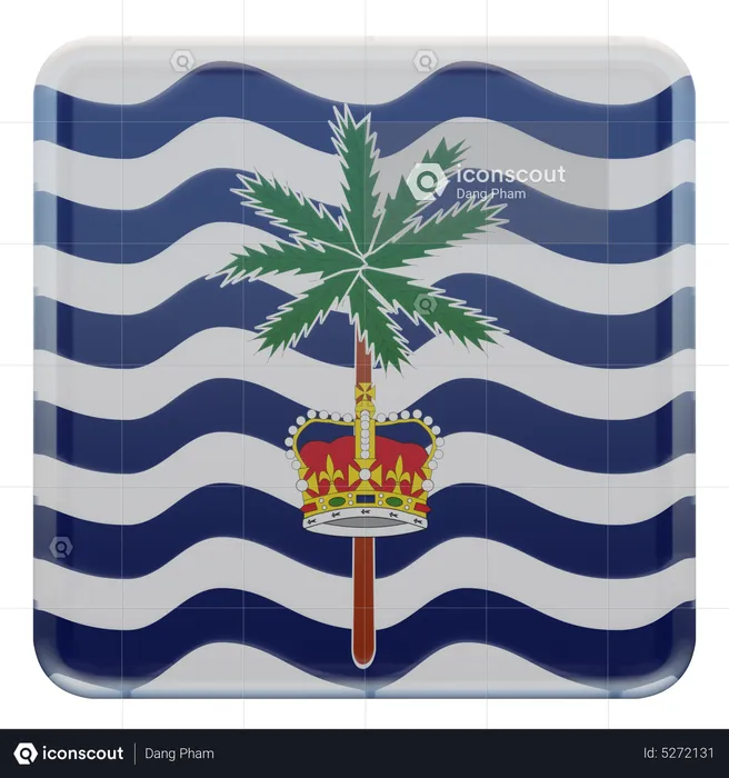 Commissioner of British Indian Ocean Territory Square Flag Flag 3D Icon