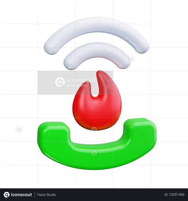 Communication à chaud  3D Icon