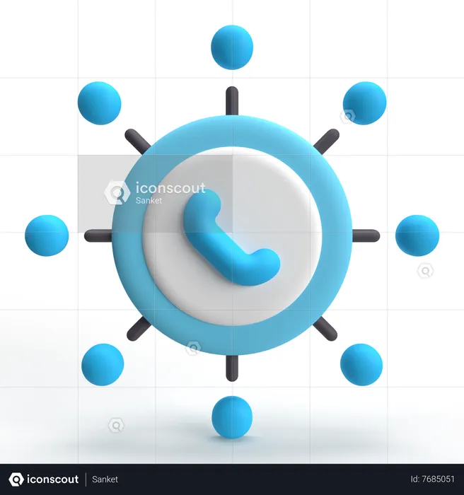 Communication Network  3D Icon