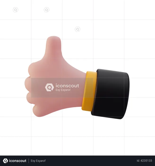 Como gesto de mão  3D Icon