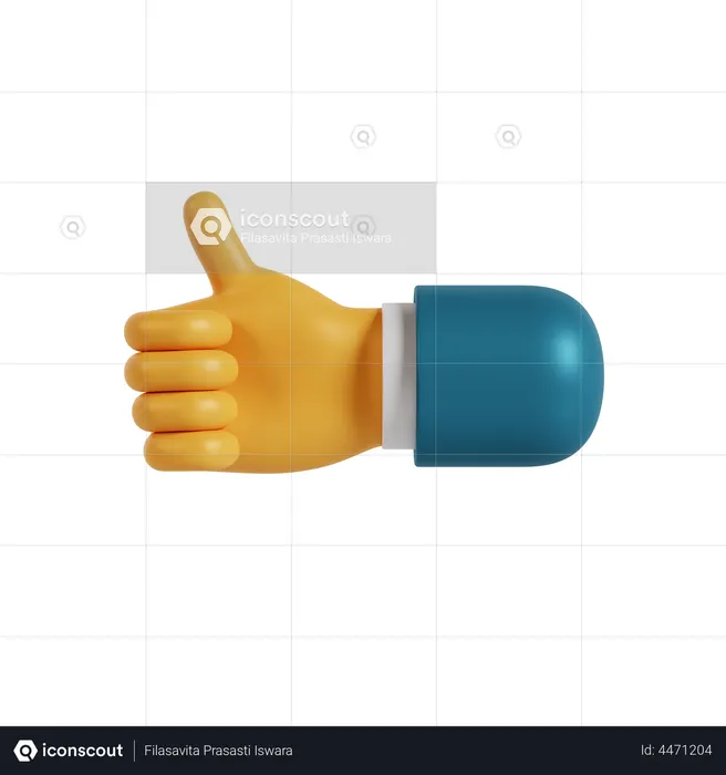 Como gesto de mão  3D Icon