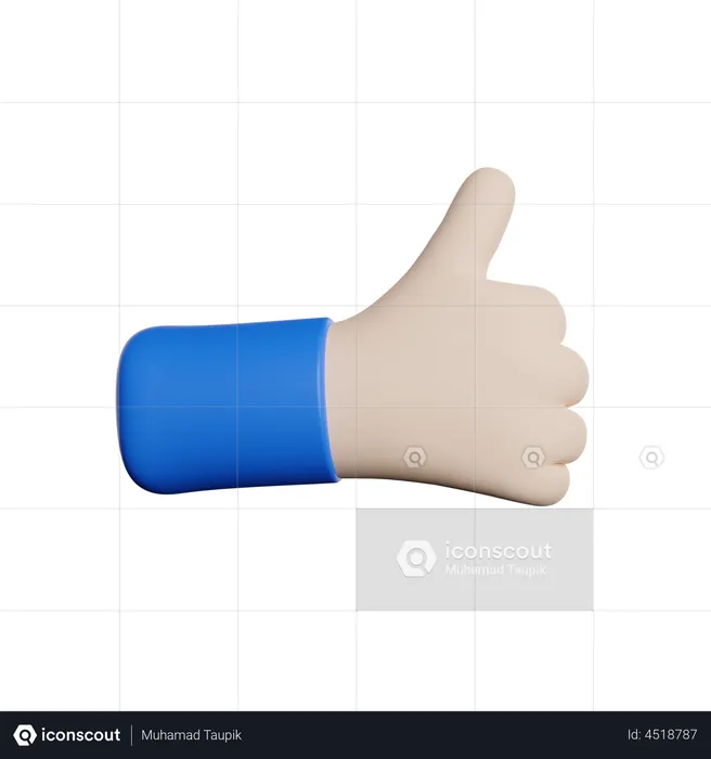 Como gesto de mão  3D Icon