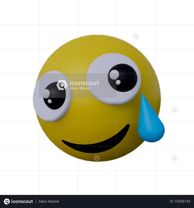 Comovido com lágrimas Emoji  3D Icon