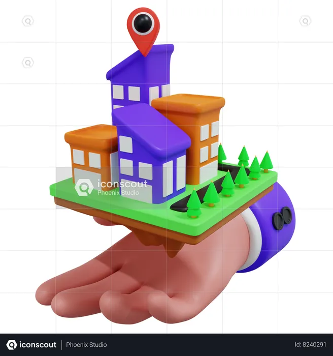 Company Building  3D Icon