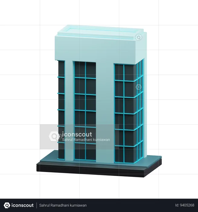 Company building  3D Icon