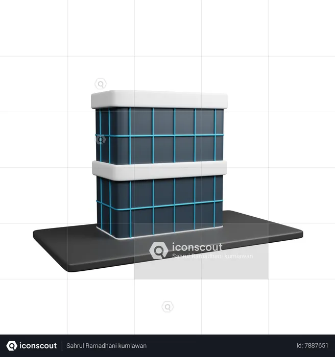 Company Building  3D Icon