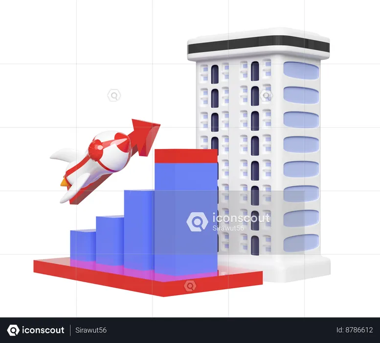Company Growth  3D Icon
