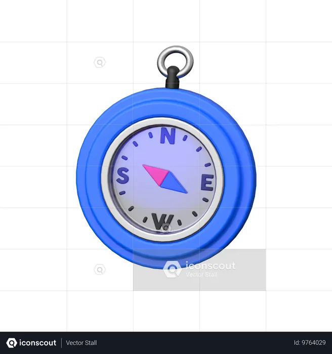 方位磁針  3D Icon