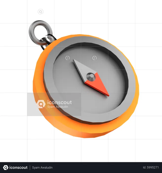 Compass 3D Icon download in PNG, OBJ or Blend format