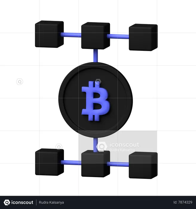 Complete Blockichain  3D Icon