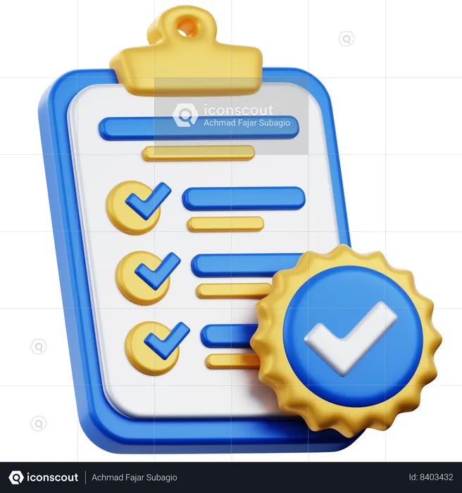 Compliance  3D Icon