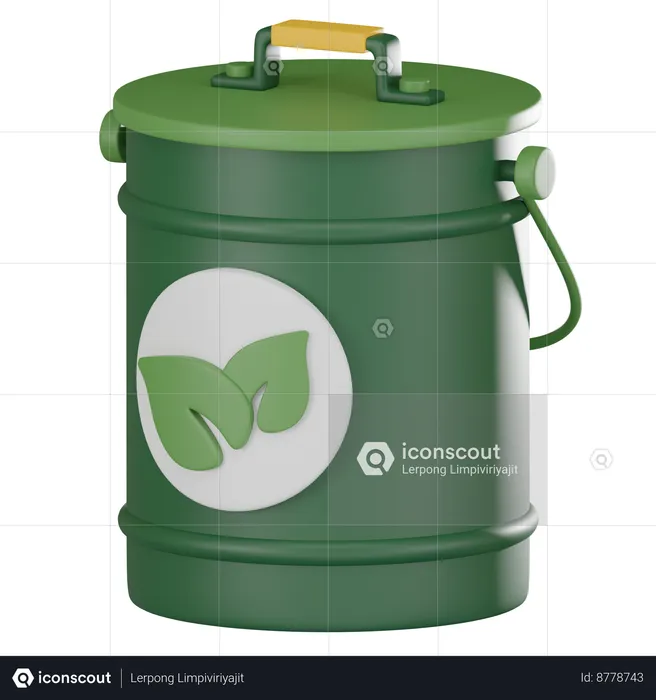 Compost Bin  3D Icon