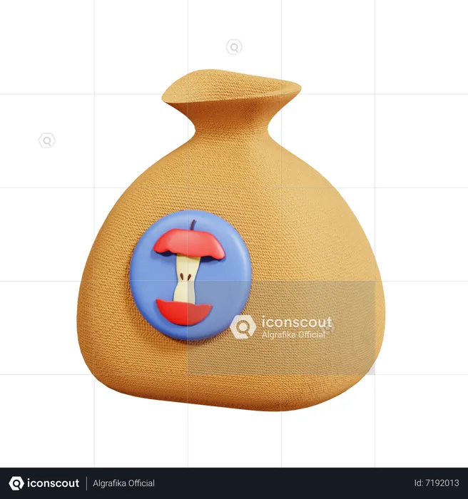 Compost Sack  3D Icon
