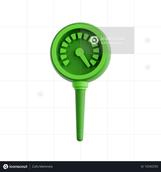 Compost Thermometer  3D Icon