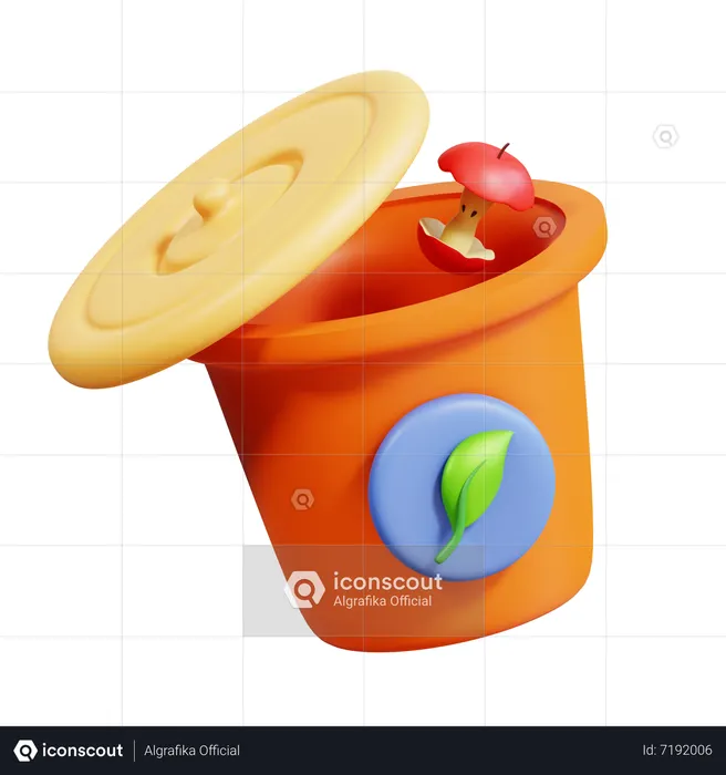 Compost Zero Waste  3D Icon