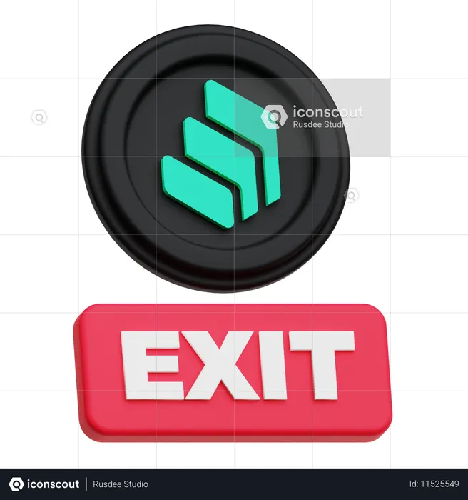 Saída composta  3D Icon