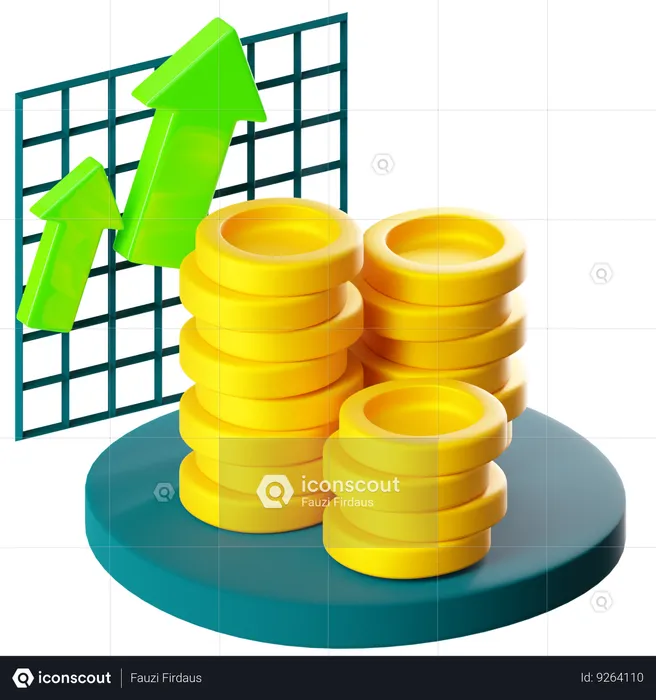 Compound Interest  3D Icon