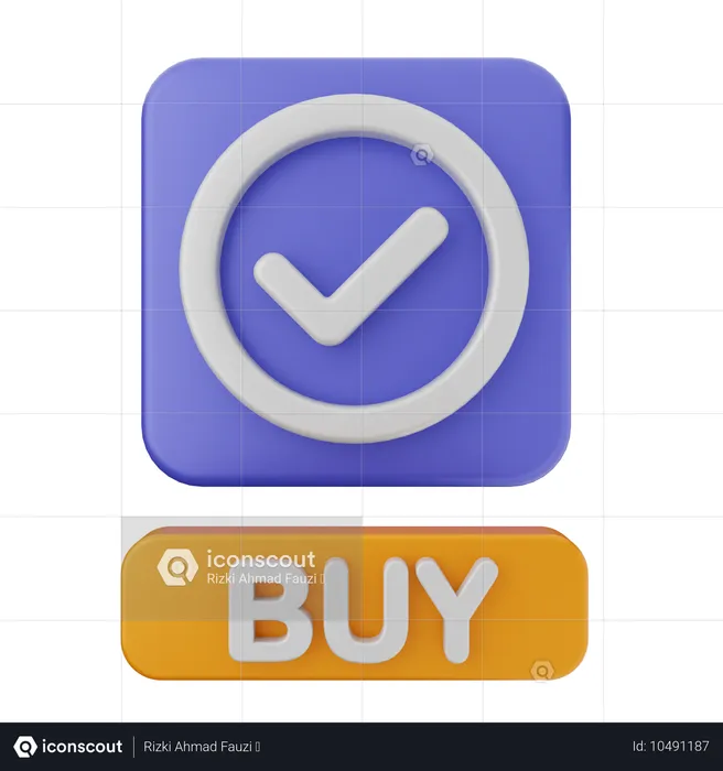 Comprar verificación  3D Icon