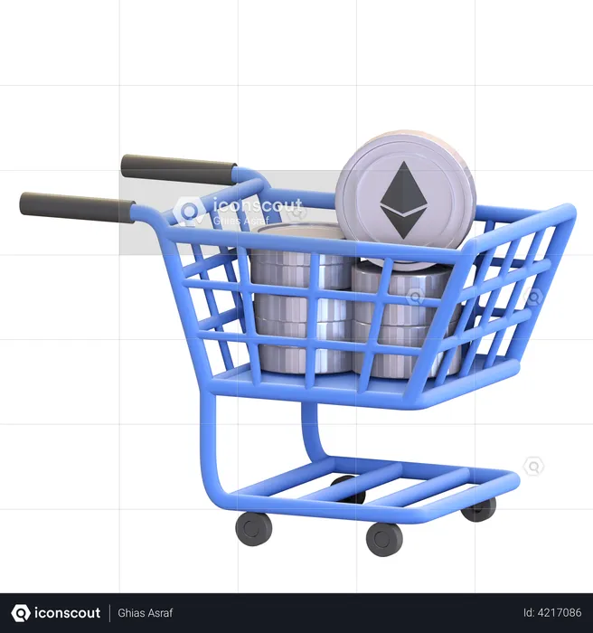 Comprar ethereum  3D Illustration