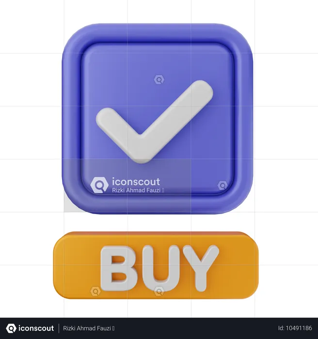 Comprar verificação  3D Icon