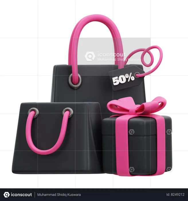 Bolsa de compras  3D Icon