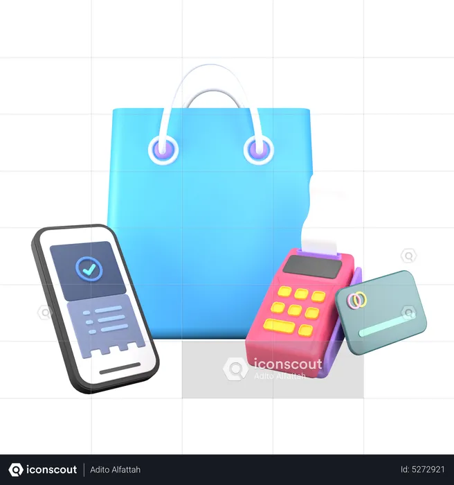 Compras  3D Icon