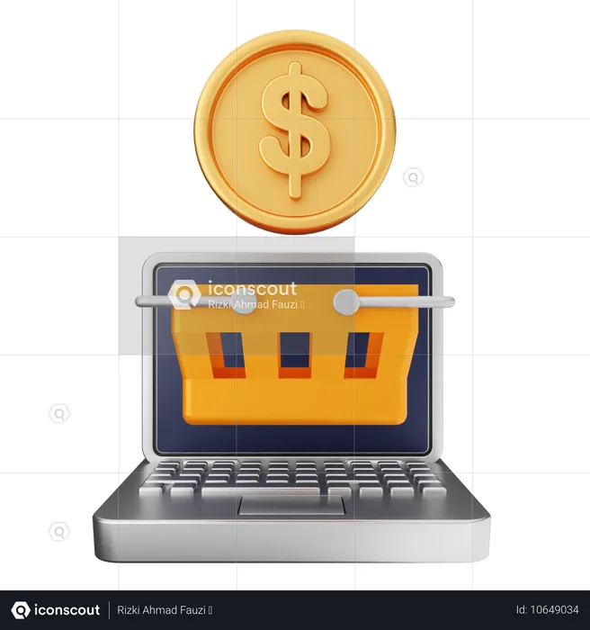 Compras de dinero  3D Icon