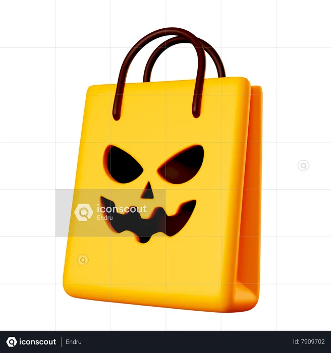 Compras de Halloween  3D Icon