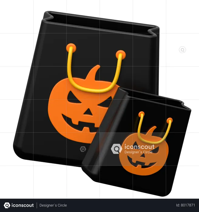 Compras de Halloween  3D Icon