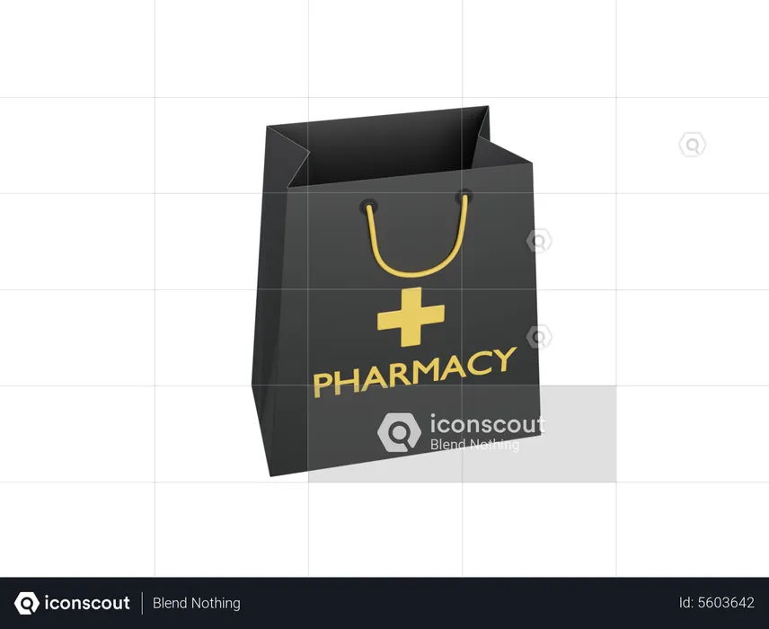 Compras de medicinas  3D Icon