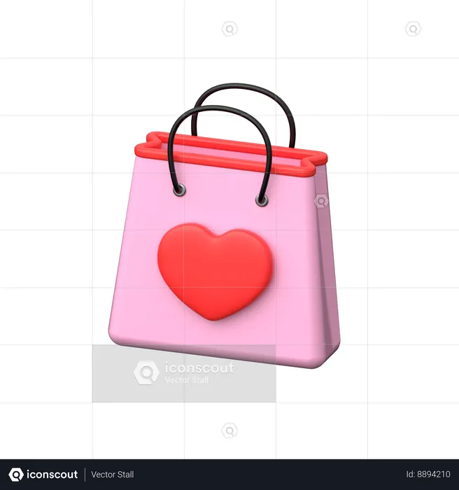 Compras do dia dos namorados  3D Icon