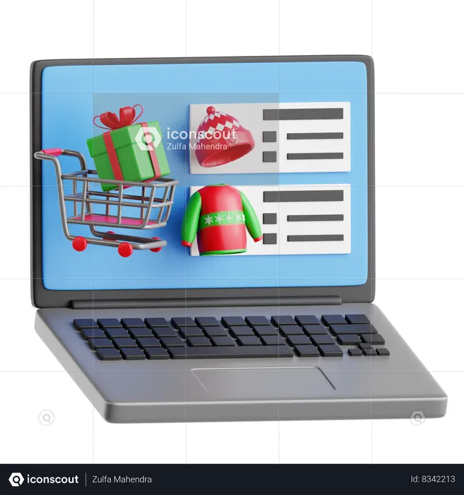 Compras online  3D Icon